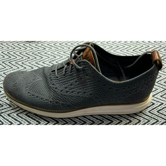 Cole Haan Men\'s Original Grand Stitchlite Oxfords Size 11 Gray Knit With Leather main image 4